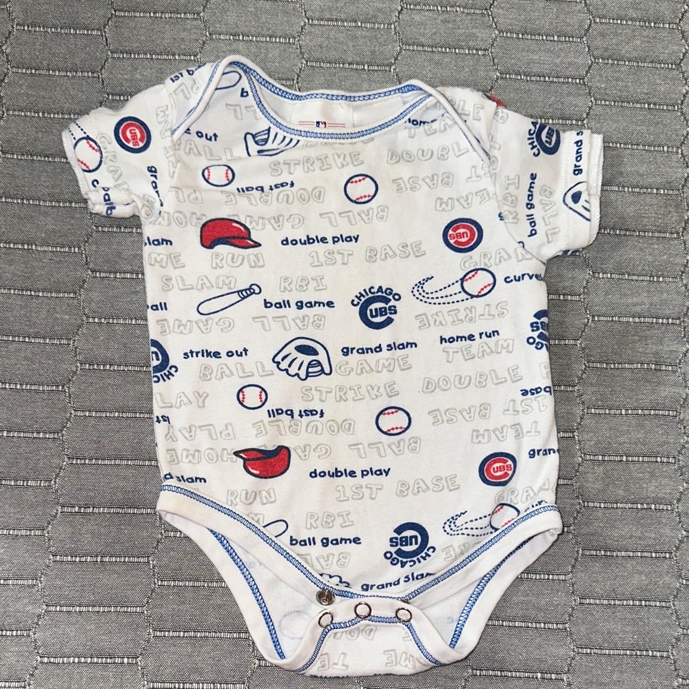 Cubs Baseball One Piece 3/6M